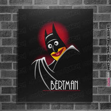 Load image into Gallery viewer, Daily_Deal_Shirts Posters / 4"x6" / Black Bertman