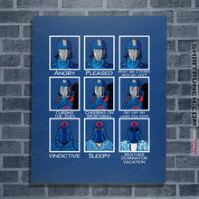 Load image into Gallery viewer, Daily_Deal_Shirts Posters / 4"x6" / Royal Blue The Many Faces of Cobra Commander