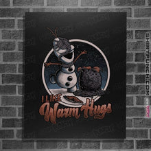Load image into Gallery viewer, Secret_Shirts Posters / 4"x6" / Black Warm Hugs!