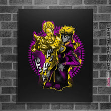 Load image into Gallery viewer, Shirts Posters / 4"x6" / Black Attack Of Giorno