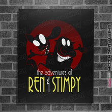 Load image into Gallery viewer, Secret_Shirts Posters / 4"x6" / Black The Adventures of Ren & Stimpy
