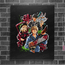 Load image into Gallery viewer, Daily_Deal_Shirts Posters / 4"x6" / Black Hail To The Devil Hunters