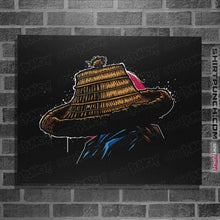 Load image into Gallery viewer, Shirts Posters / 4"x6" / Black Elemental Warrior