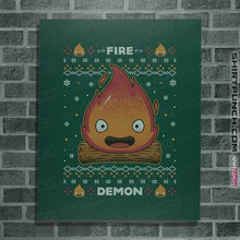 Load image into Gallery viewer, Secret_Shirts Posters / 4"x6" / Forest Fire Demon Christmas
