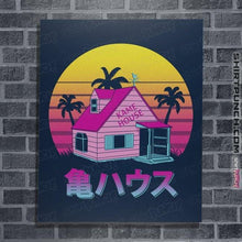 Load image into Gallery viewer, Shirts Posters / 4&quot;x6&quot; / Navy Retro Kame House

