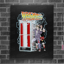 Load image into Gallery viewer, Shirts Posters / 4"x6" / Black Back to the Phone Booth