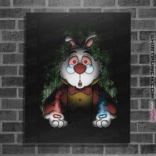 Load image into Gallery viewer, Daily_Deal_Shirts Posters / 4"x6" / Black White Rabbit