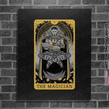 Load image into Gallery viewer, Shirts Posters / 4&quot;x6&quot; / Black The Magician Tarot
