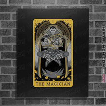 Load image into Gallery viewer, Shirts Posters / 4"x6" / Black The Magician Tarot