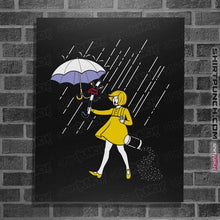 Load image into Gallery viewer, Daily_Deal_Shirts Posters / 4"x6" / Black Salt Scared Girl!