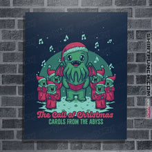 Load image into Gallery viewer, Secret_Shirts Posters / 4"x6" / Navy Cthulhu Christmas Carol