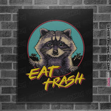 Load image into Gallery viewer, Shirts Posters / 4"x6" / Black Eat Trash