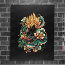 Load image into Gallery viewer, Shirts Posters / 4&quot;x6&quot; / Black Colorful Dragon
