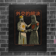 Load image into Gallery viewer, Daily_Deal_Shirts Posters / 4"x6" / Black Medieval Diplomacy