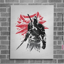 Load image into Gallery viewer, Shirts Posters / 4"x6" / White The Witcher Sumi-e