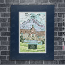 Load image into Gallery viewer, Shirts Posters / 4"x6" / Navy Stay at the Overlook Hotel