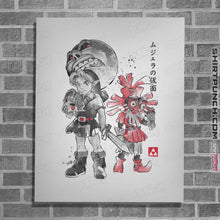 Load image into Gallery viewer, Shirts Posters / 4"x6" / White Majora's Sumi-e