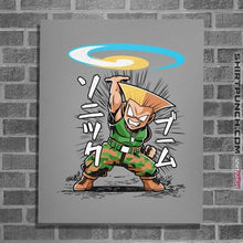 Load image into Gallery viewer, Daily_Deal_Shirts Posters / 4"x6" / Sports Grey Sonic Disc