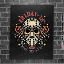 Load image into Gallery viewer, Daily_Deal_Shirts Posters / 4"x6" / Black Best Day Ever