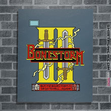 Load image into Gallery viewer, Daily_Deal_Shirts Posters / 4"x6" / Indigo Blue Bonestorm II