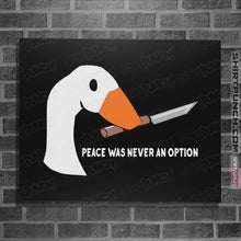 Load image into Gallery viewer, Shirts Posters / 4"x6" / Black Peace Was Never An Option
