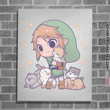 Load image into Gallery viewer, Daily_Deal_Shirts Posters / 4"x6" / White Twilight Kittens