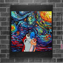 Load image into Gallery viewer, Secret_Shirts Posters / 4"x6" / Black Van Gogh Never Experienced Space Madness!