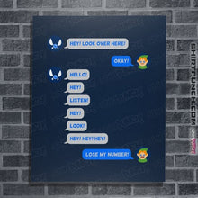 Load image into Gallery viewer, Secret_Shirts Posters / 4"x6" / Navy Fairy Texts