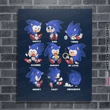 Load image into Gallery viewer, Secret_Shirts Posters / 4"x6" / Navy Hedgehog!