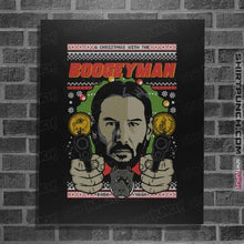 Load image into Gallery viewer, Shirts Posters / 4"x6" / Black Boogeyman Xmas