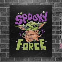 Load image into Gallery viewer, Shirts Posters / 4"x6" / Black Spooky Force