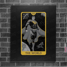 Load image into Gallery viewer, Daily_Deal_Shirts Posters / 4"x6" / Black JL Tarot - The World