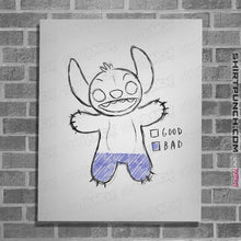 Load image into Gallery viewer, Shirts Posters / 4"x6" / White Good VS Bad