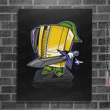 Load image into Gallery viewer, Shirts Posters / 4"x6" / Black 8-Bit Hero