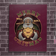 Load image into Gallery viewer, Daily_Deal_Shirts Posters / 4"x6" / Maroon Merry Critmas