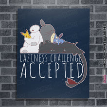 Load image into Gallery viewer, Secret_Shirts Posters / 4"x6" / Navy Laziness Challenge Secret Sale