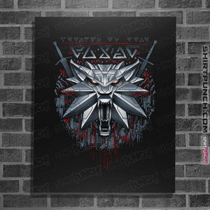 Daily_Deal_Shirts Posters / 4"x6" / Black The White Wolf