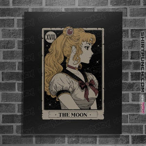 Daily_Deal_Shirts Posters / 4"x6" / Black Tarot Of The Moon