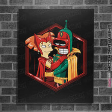 Load image into Gallery viewer, Shirts Posters / 4"x6" / Black A Futuristic Couple