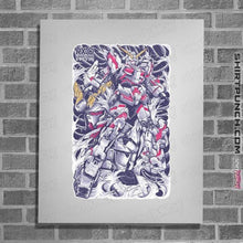 Load image into Gallery viewer, Secret_Shirts Posters / 4"x6" / White Gundam Unicorn