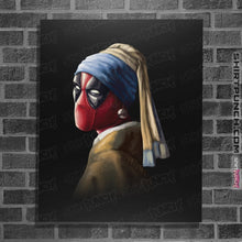 Load image into Gallery viewer, Shirts Posters / 4"x6" / Black Hero With A Pearl Earring