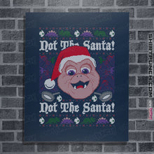 Load image into Gallery viewer, Shirts Posters / 4"x6" / Navy Not The Santa!