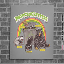 Load image into Gallery viewer, Shirts Posters / 4"x6" / Sports Grey Trash Can Critters
