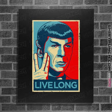 Load image into Gallery viewer, Daily_Deal_Shirts Posters / 4"x6" / Black Live Long