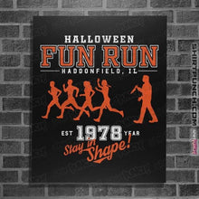 Load image into Gallery viewer, Daily_Deal_Shirts Posters / 4"x6" / Black Halloween Fun Run