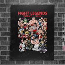 Load image into Gallery viewer, Daily_Deal_Shirts Posters / 4"x6" / Black Fight Legends Insert Coin