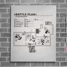 Load image into Gallery viewer, Shirts Posters / 4"x6" / White Battle Plan