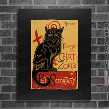 Load image into Gallery viewer, Shirts Posters / 4"x6" / Black Chat Zombi