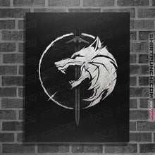 Load image into Gallery viewer, Shirts Posters / 4"x6" / Black WH1T3 W0LF