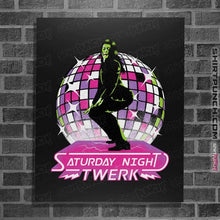 Load image into Gallery viewer, Secret_Shirts Posters / 4"x6" / Black She Twerk